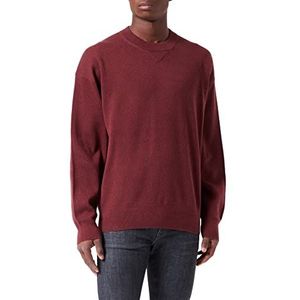 HUGO Sweatshirt Knitted_Sweater heren, donkerbruin 205, M, Donkerbruin 205.