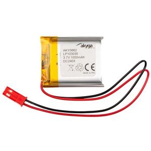 Batterie au lithium polymère LP103035 3,7 V 1050 mAh AKYGA AKY0662 Li-Po PCM JST 2 broches Connecteur 2,54 15 cm