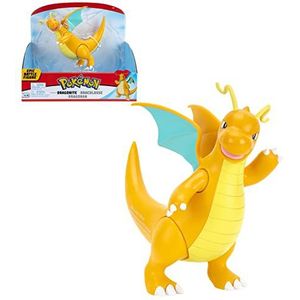 Bandai - Pokémon - Legendarisch figuur Epic Battle - Dracolosse (Dragonite) - 30 cm grote actiefiguur - Pokémon draak oranje en geel - WT97696