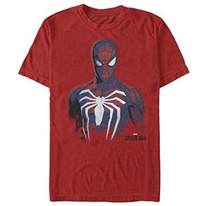 Marvel Spidy Organic T-shirt, uniseks, korte mouwen, rood, S, ROT