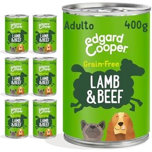 Edgard & Cooper Natuurlijk natvoer voor honden - graanvrij, eiwitrijk en gezond (kam en rundvlees, 400 g (6 blikjes)