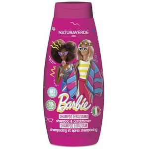 Naturaverde | Kids - Mattel Barbie - Shampoo en conditioner voor kinderen, hygiëneproducten voor kinderen, met biologisch groene thee-extract, 300 ml