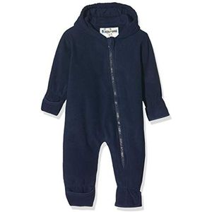 Playshoes Unisex baby fleece overall 11 - marine, 80, 11 - Marine