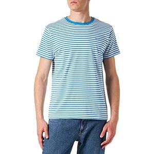 GANT Heren T-shirt strepen blauw dag blauw S, dagblauw