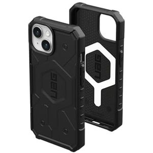 URBAN ARMOR GEAR Pathfinder Hoes compatibel met Apple iPhone 15 Case [compatibel met draadloos/magnetisch opladen, bescherming volgens militaire normen] zwart