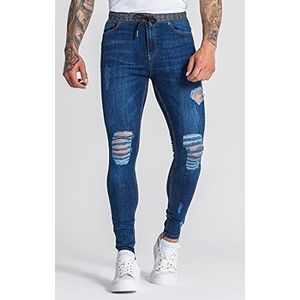 Gianni Kavanagh Dark Blue Core Skinny jeans met Gk Elastic heren, donkerblauw, M, Donkerblauw