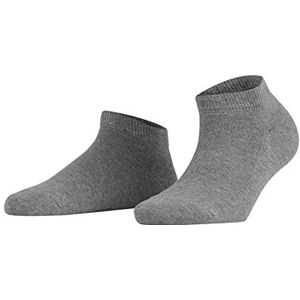 FALKE Family Sokken, dames, katoen, duurzaam, milieuvriendelijk, wit, zwart, meerdere kleuren, korte sokken, dun, zomer, zonder patroon, 1 paar, grijs (Greymix 3399)