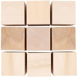 Sodertex Puzzel van hout, 9 blokjes, 4 x 4 x 4 cm, 1 stuk, 1 kleur, L310030