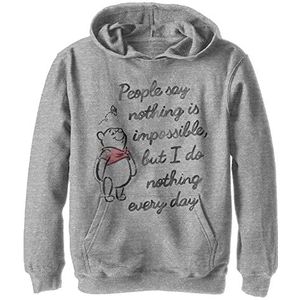 Disney Winnie de Poeh Impossible Boy's Hoody Fleece grijs gemêleerd Athletic S, atletisch grijs gemêleerd