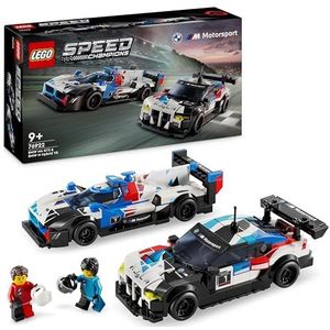 LEGO Speed Champions BMW M4 GT3 en BMW M Hybrid V8 raceauto's, speelgoedvoertuigen voor kinderen, 2 modellen om te bouwen, 2 pilotenfiguren, cadeau-idee voor jongens en meisjes vanaf 9 jaar 76922