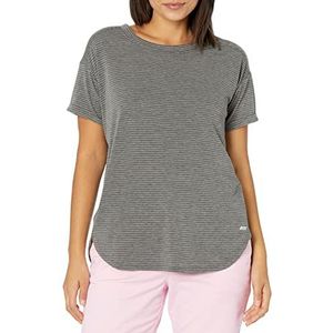 Amazon Essentials Studio dames lichtgewicht casual pasvorm ronde hals T-shirt (verkrijgbaar in grote maten), antraciet gemêleerd, medium
