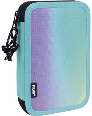 Dubbele etui Milan Sunset 34 Onderdelen 19,5 x 13 x 5 cm Groen