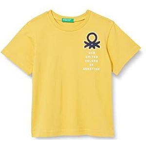 United Colors of Benetton T-shirt 3096g107e T-shirt voor jongens (1 stuk), Zonnebloem geel 315