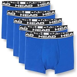 HEAD Set van 5 basic boxershorts voor heren, Blauw/Zwart