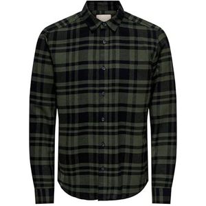 Onsgudmund Ls Chemise à carreaux Noos, marron, L