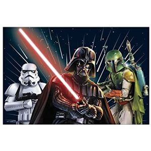 Procos - Tafelkleed van kunststof Star Wars Galaxy (180 x 120 cm), meerkleurig, 93882