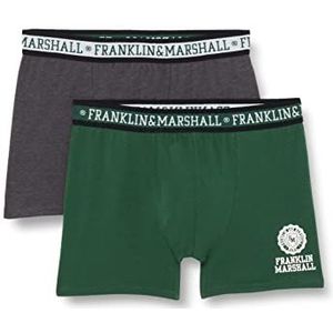 Franklin & Marshall Boxershorts voor heren, donkergrijs gemêleerd/das