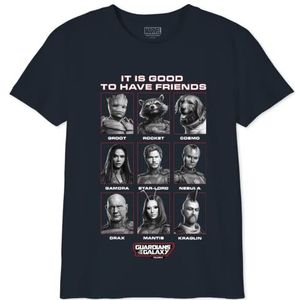 Marvel Bogugamts148 T-shirt voor jongens (1 stuk), Marine.