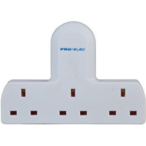 pro elec 3-weg stekkeradapter 13 A zonder schakelaar, pl14984