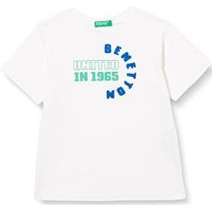 United Colors of Benetton T-shirt 3096g107e T-shirt voor jongens (1 stuk), Optisch wit 101