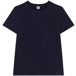 Petit Bateau A0csb T-shirt met korte mouwen voor dames (1 stuk), Blauw, XL