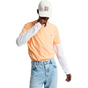 GANT Reg Shield Ss T-shirt voor heren, Teakhout
