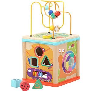 Small Foot 10622 motorische kubus in het wild, weide, zomerweide, plezier en activiteit voor baby's en peuters