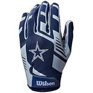 Wilson Dallas Cowboys Youth NFL receiver handschoenen voor kinderen, Eén maat