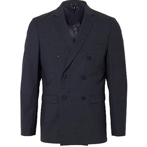 Selected Homme Blazer à double boutonnage Slim Fit, bleu foncé, 98