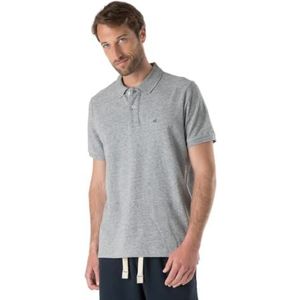 Heart And Soul heren poloshirt vintage, Heather Grey
