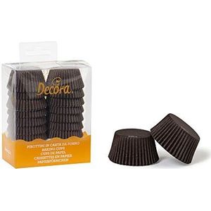 Decora COD. 0339631 muffinkussen, 32 x 22 mm, bruin, 200 stuks