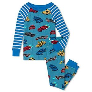 Hatley Organic Cotton Raglan Sleeves Pyjamaset jongens, Auto's