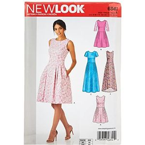 New Look NL6341 patroon jurk, 22 x 15 cm