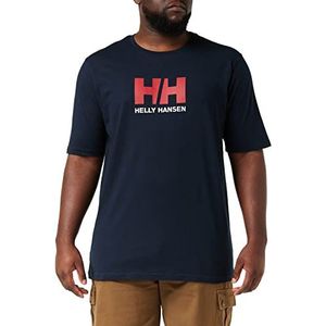 Helly Hansen Logo TSHIRT – 100% katoenen jersey – effen vrijetijdsshirt met logo-opdruk voor heren