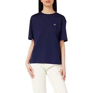Lacoste Dames T-shirt TF5441, marineblauw, 48
