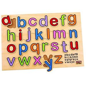 BSM Edufun - Ef 12010 – puzzel van hout – letters alfabet, kleur