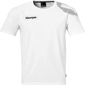 Kempa Kempa Core 26 T-shirt voor heren, jongens, handbal, functioneel T-shirt voor heren, Wit.