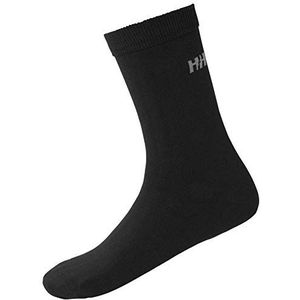 Helly Hansen Everyday katoenen sokken, zwart.