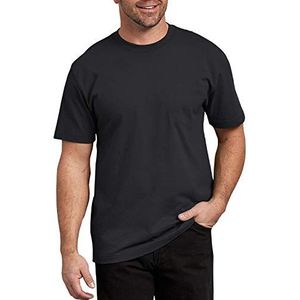 Dickies Korte mouwen en dikke ronde hals T-shirt voor professioneel gebruik heren, zwart.