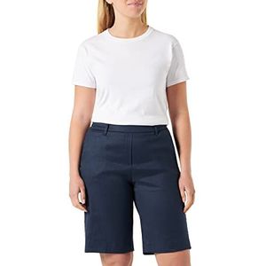 Raphaela by Brax Philipa Linen Stretch bermudashorts voor dames, Navy Blauw