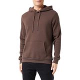 ONLY & SONS Herenhoodie in effen kleur, Hot Fudge