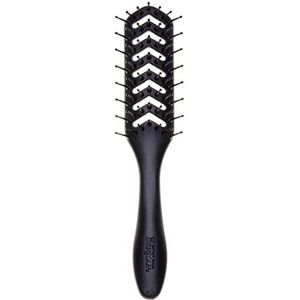 Denman Detangling Brush met lichtgewicht grip & controle – perfect voor styling tijdens blow-dry & deetangling nat & droog haar – zwart
