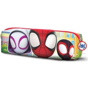 Spiderman Streets-Square Trousse à crayons Multicolore 21 x 7 cm, multicolore, One Size, Trousse carrée Rues