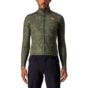 CASTELLI Unlimited TH Jersey Lang heren, legergroen/licht militair, S, Militair groen/licht militair