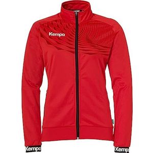 Kempa Wave 26 Poly Jacket Sportjack voor dames en meisjes, voetbaltrainingsjas, elastisch trainingssweatshirt met ritssluiting