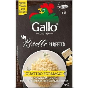 Riso Gallo Risotto Pronto met vier kaas, 210 g, 3 stuks