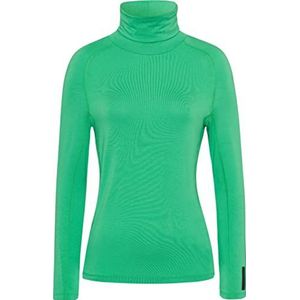 BRAX FEA Fluid Basic Coltrui voor dames, coltrui, limoen, crèmekleurig