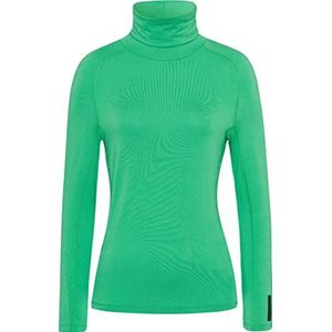 BRAX FEA Fluid Basic Sweat-shirt à col roulé pour femme, Citron vert crème, 44