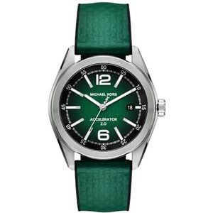 Michael Kors Herenhorloge, kwarts, analoog, nylon armband, MK9173, groen, Groen