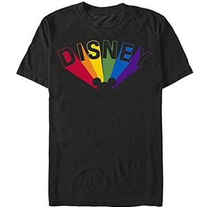 Disney Micky Mouse Prisma Ears Organic T-shirt, uniseks, korte mouwen, zwart, L, SCHWARZ